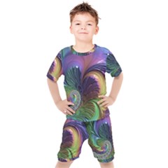 Fractal Artwork Art Swirl Vortex Kid s Set by Pakrebo