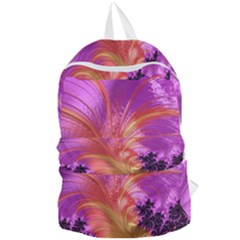 Fractal Puffy Feather Art Artwork Foldable Lightweight Backpack by Pakrebo