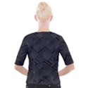 Diagonal Square Black Background Cropped Button Cardigan View2