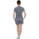 Soft Pattern Repeat Monochrome Women s Tee and Shorts Set View2