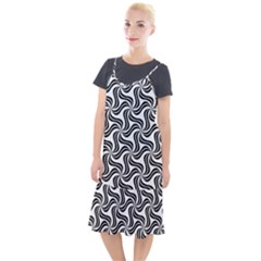 Soft Pattern Repeat Monochrome Camis Fishtail Dress by Pakrebo