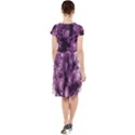 Amethyst purple violet Geode Slice Cap Sleeve Midi Dress View2