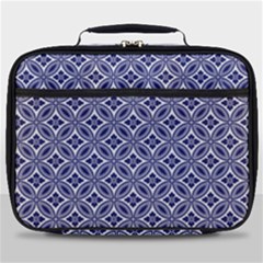 Wreath Differences Indigo Deep Blue Full Print Lunch Bag by Pakrebo