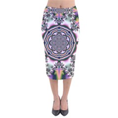 Pattern Abstract Background Art Velvet Midi Pencil Skirt by Pakrebo