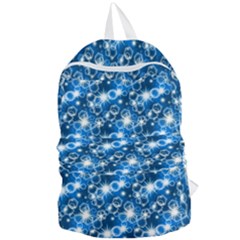 Star Hexagon Blue Deep Blue Light Foldable Lightweight Backpack by Pakrebo