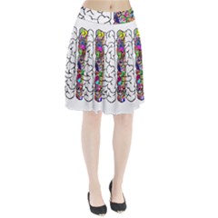 Brain Mind A I Ai Anatomy Pleated Skirt by Pakrebo