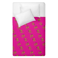 No Step On Snek Pattern Pink Background Meme Duvet Cover Double Side (single Size) by snek