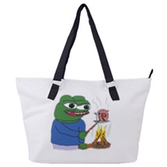 Apu Apustaja Roasting A Snail On A Campfire Pepe The Frog Pepethefrog The Helper Kekistan Full Print Shoulder Bag by snek