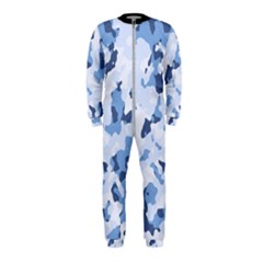 Standard Light Blue Camouflage Army Military Onepiece Jumpsuit (kids) by snek