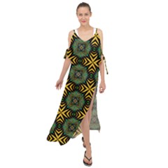 Kaleidoscope Pattern Seamless Maxi Chiffon Cover Up Dress by Pakrebo