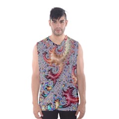 Fractal Artwork Design Pattern Men s Basketball Tank Top by Pakrebo