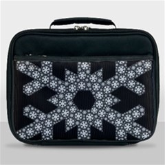 Snowflake Abstract Pattern Shape Lunch Bag by Pakrebo