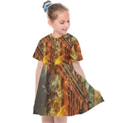 Flat Iron Building Architecture Kids  Sailor Dress by Pakrebo