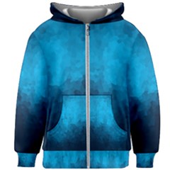 Deep Ocean Kids  Zipper Hoodie Without Drawstring by LoolyElzayat