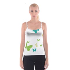 Butterfly Spaghetti Strap Top by Mariart