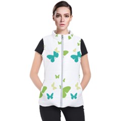 Butterfly Women s Puffer Vest by Mariart