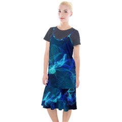 Electric Wave Camis Fishtail Dress by JezebelDesignsStudio