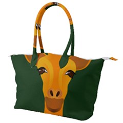 Giraffe Animals Zoo Canvas Shoulder Bag by Mariart