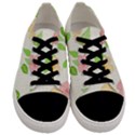 Flowers Leaf Stripe Pattern Men s Low Top Canvas Sneakers View1