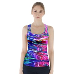 Paint Splatter - Rainbow Racer Back Sports Top by WensdaiAmbrose