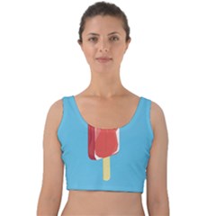 Ice Cream Velvet Crop Top by Mariart