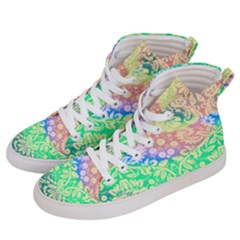 Hippie Fabric Background Tie Dye Men s Hi-top Skate Sneakers by Mariart