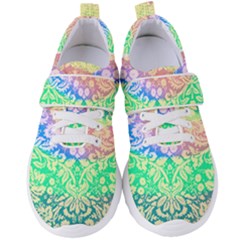 Hippie Fabric Background Tie Dye Women s Velcro Strap Shoes by Mariart