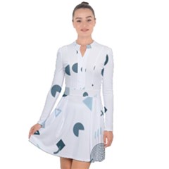 Shape Vector Triangle Long Sleeve Panel Dress by Mariart