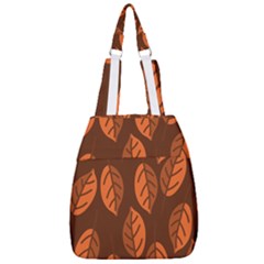 Pattern Leaf Plant Center Zip Backpack by Mariart