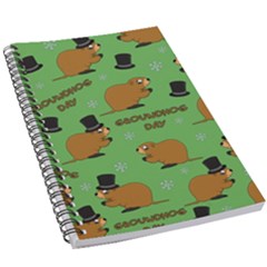 Groundhog Day Pattern 5 5  X 8 5  Notebook by Valentinaart