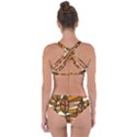 Autumn Leaf Mosaic Seamless Criss Cross Bikini Set View2