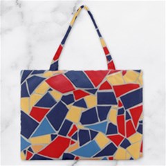 Pattern Tile Wall Background Zipper Medium Tote Bag by Pakrebo