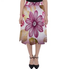 Star Flower Classic Midi Skirt by Mariart