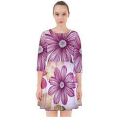 Star Flower Smock Dress by Mariart