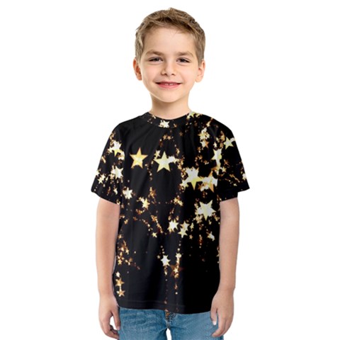 Shooting Stars Kids  Sport Mesh Tee by WensdaiAmbrose