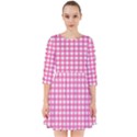 Pink Gingham Smock Dress View1