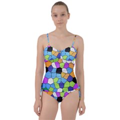 Stained Glass Colourful Pattern Sweetheart Tankini Set by Mariart