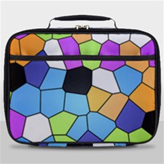 Stained Glass Colourful Pattern Full Print Lunch Bag by Mariart