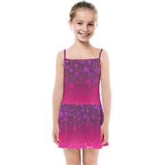 Purple Pink Hearts  Kids  Summer Sun Dress by LoolyElzayat