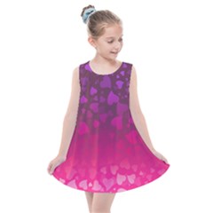 Purple Pink Hearts  Kids  Summer Dress by LoolyElzayat