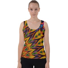 Background Abstract Texture Chevron Velvet Tank Top by Mariart