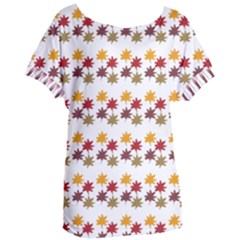 Autumn Leaves Women s Oversized Tee by Mariart