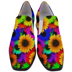 Sunflower Colorful Slip On Heel Loafers by Mariart