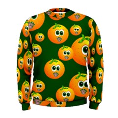 Seamless Orange Pattern Men s Sweatshirt by Mariart