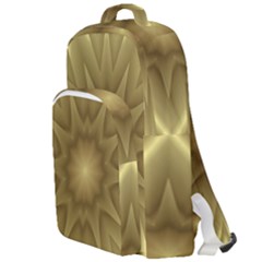 Background Pattern Golden Yellow Double Compartment Backpack by Pakrebo