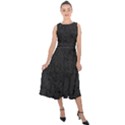 Back to Black Midi Tie-Back Chiffon Dress View1