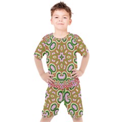 Fractal Art Pictures Digital Art Kids  Tee And Shorts Set by Pakrebo