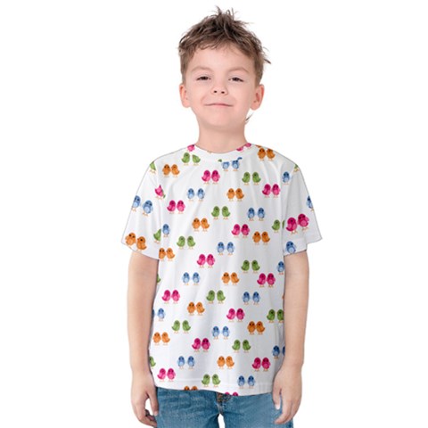 Tweet-hearts Pattern Kids  Cotton Tee by WensdaiAmbrose