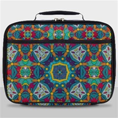 Farbenpracht Kaleidoscope Art Full Print Lunch Bag by Pakrebo