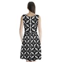 Black And White Fantasy Sleeveless Waist Tie Chiffon Dress View2